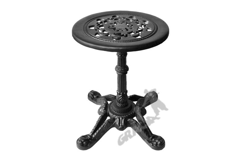 MINI STOLIK D07 - NISKI Z BLATEM KORONKOWYM ŻELIWNY zdjęcie 1