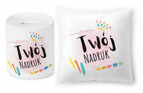Dla Instruktora Zestaw Poduszka + Skarbonka Z Nadrukiem Ze Zdjęciem na Arena.pl