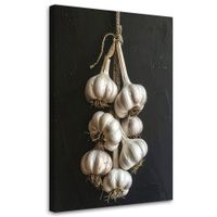 Obraz do kuchni restauracji baru jadalni, Suszony czosnek warzywa