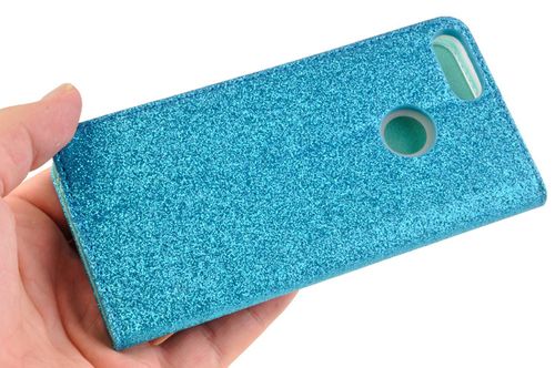 Etui Smart Brokat do HUAWEI P Smart niebieski na Arena.pl