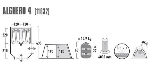 Namiot High Peak Alghero 4 11832 na Arena.pl