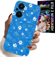 ETUI DO OPPO RENO7 LITE 5G - ŁAPKI KOŚCI PIES PATROL WZORY DLA DZIECI