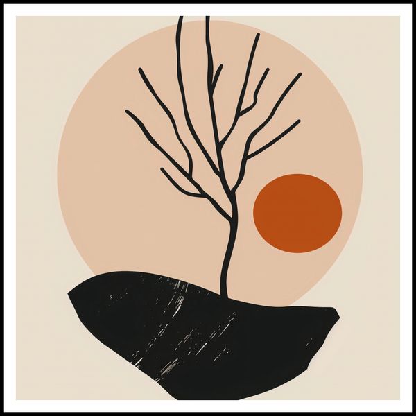 Plakat 100x100cm Nagie Drzewo zdjęcie 3