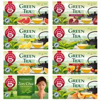 TEEKANNE ZESTAW herbat zielonych GREEN TEA 8 smaków 160 TOREBEK