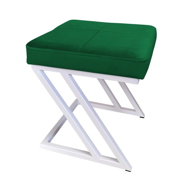 Pufa ZETA LOFT taboret podnóżek podstawa biała MG25 zdjęcie 1