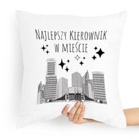 Poduszka Prezent Dla Najlepszego Kierownika Z Nadrukiem Ze Zdjęciem