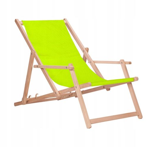 Leżak drewniany z podłokietnikami ogrodowy San-Drew TP22 na Arena.pl