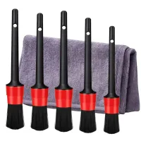 Zestaw pędzli detailingowych do auta mikrofibra do czyszczenia wnętrza