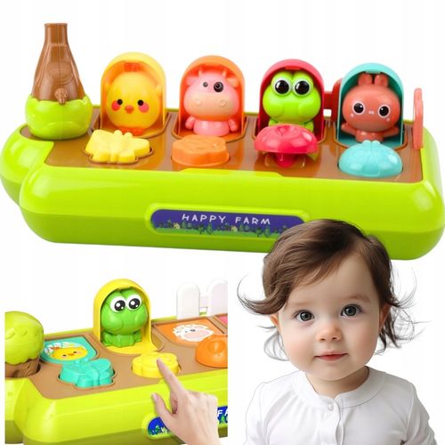 WYSKAKUJĄCE ZWIERZĄTKA ZABAWKA EDUKACYJNA POP-UP INTERAKTYWNA DLA DZIECI na Arena.pl