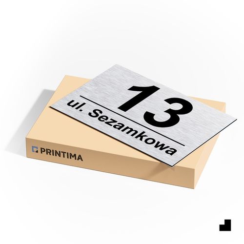 Nierdzewny Numer Na Dom Tabliczka Adresowa z Numerem Domu 32x21 cm na Arena.pl