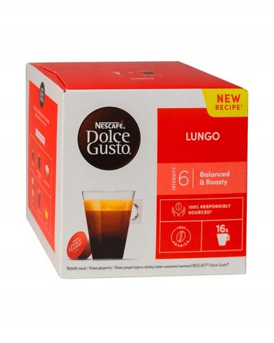 Kawa kapsułki NESCAFE DOLCE GUSTO LUNGO 16 sztuk + GRATIS videobook na Arena.pl