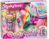 Kookyloos Tęczowy Jednorożec Różowy Konik Lalka Laleczka Iris