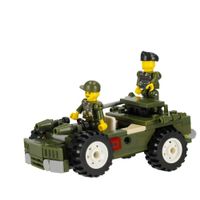 klocki militaria 3w1 pojazd wojskowy 180 elementów alleblox ab3031