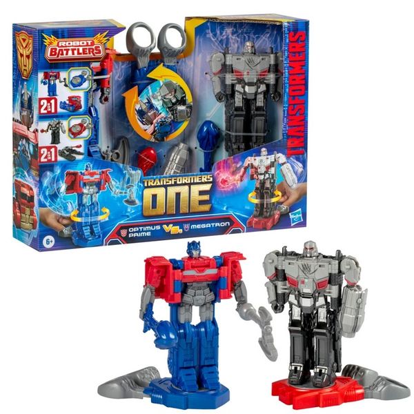 Hasbro Transformers One Figurki Optimus Prime vs Megatron Robot Battlers zdjęcie 1