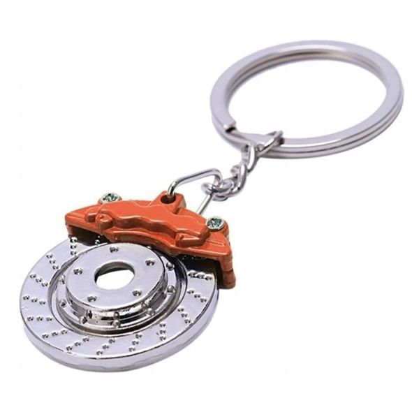 Breloczek Tarcza Hamulcowa Pomarańczowa Zacisk Hebel Auto Gadżet TUNING JDM zdjęcie 1