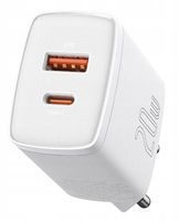 BASEUS SZYBKA ŁADOWARKA USB/USB-C 20W 3A SIECIOWA UNIWERSALNA DO TELEFONU