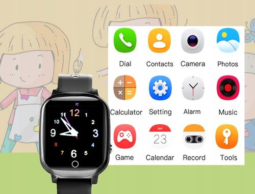 Smartwatch Zegarek Dla Dzieci SIM Aparat Telefon Gry Odtwarzacz Muzyki na Arena.pl
