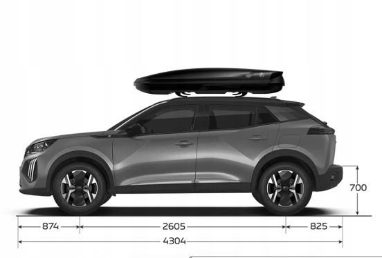 BOX DACHOWY Northline EVOspace black TEF 330L | NOWY SZYBKI MONTAŻ zdjęcie 4