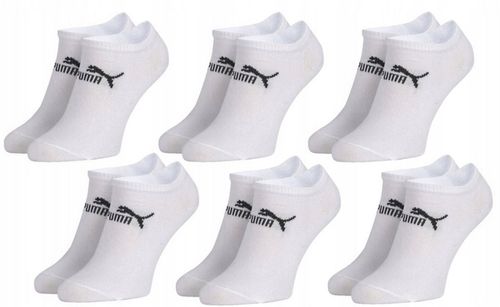 PUMA SKARPETY STOPKI BIAŁE 6 PAR 43-46 na Arena.pl