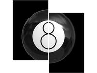 60X60CM CZARNA BILA DWU OBRAZ ŚCIAN