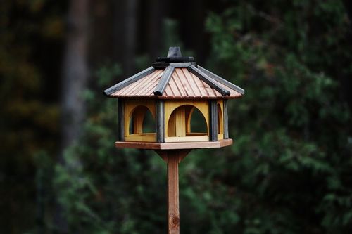 Karmniki dla ptaków do ogrodu tik antracyt KW50 na Arena.pl