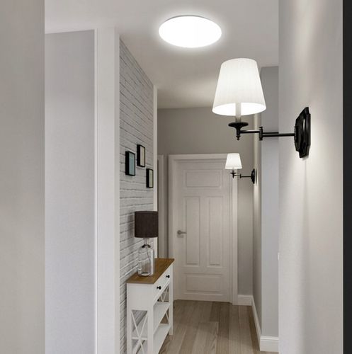 Plafon LED lampa sufitowa panel czujnik ruchu zmierzchu 18W panel na Arena.pl