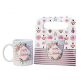 kubek ceramiczny w ozdobnym opakowaniu z napisem "100 Kobieta"