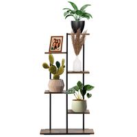 Kwietnik metalowy 113 cm stojak na kwiaty z 6 półkami loft wielopoziomowy nowoczesny