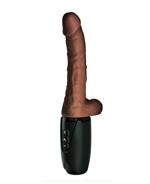 wibrator king cock thrusting cock with balls pipedream zdjęcie 5