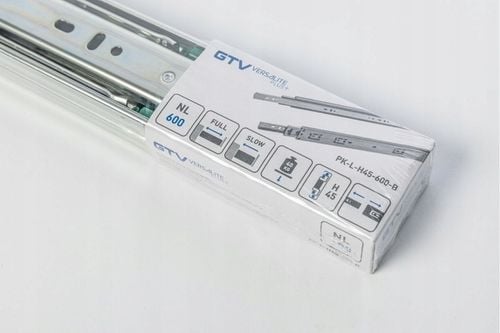 Prowadnica kulkowa GTV VERSALITE PLUS+ 600 mm pełny wysuw cichy domyk na Arena.pl