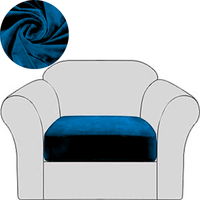 POKROWIEC NA SOFĘ SIEDZISKO OPARCIE WELUR GRANAT