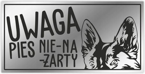 UWAGA PIES tabliczka informacyjna Cocker Spaniel na Arena.pl