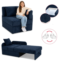 Łóżko dziecięce sofa kanapa granatowy gruby sztruks Denis Family Meble