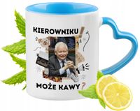 Kaczyński Kubek Błękitny Z Uszkiem W Kształcie Serca Na Prezent
