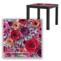 BLAT SZKLANY IKEA LACK Maki z Twoim napisem 55x55cm 087b