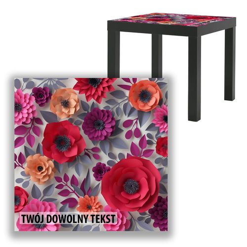 BLAT SZKLANY IKEA LACK Maki z Twoim napisem 55x55cm 087b na Arena.pl