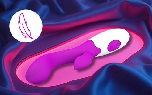 WIBRATOR DAMSKI SEKS MASAŻER ŁECHTACZKI 30 PROGRAMÓW + ŻEL LUBRYKANT na Arena.pl