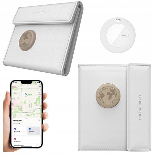 Lokalizator GPS MILI portfel podróżny z lokalizatorem MiTag APPLE IOS na Arena.pl