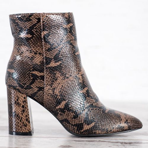 Botki W Szpic Snake Print r.36 na Arena.pl