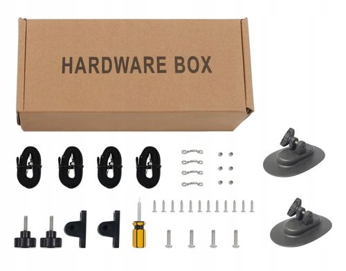 Daszek 2 Pałąki 180x170x117 pontonu łodzi baldachim bimini SZARY KORMORAN na Arena.pl