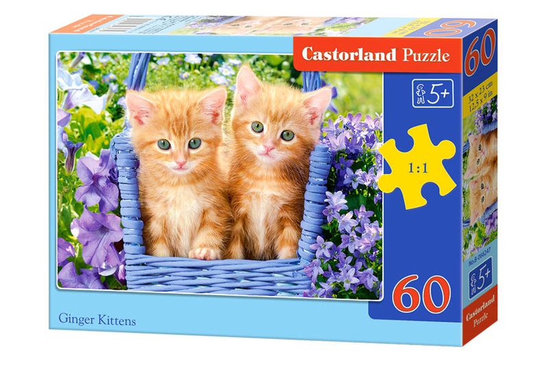 Puzzle 60 el. Ginger Kittens zdjęcie 1