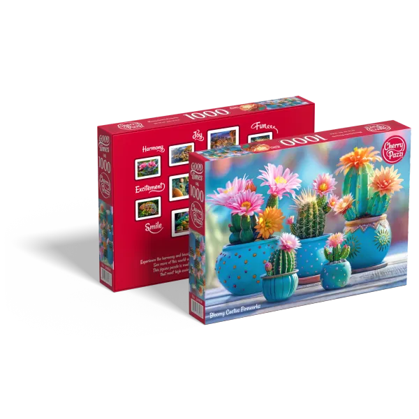 Puzzle 1000 elementów. Kwitnące kaktusy 30868 zdjęcie 8