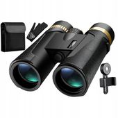 Profesjonalna Lornetka K&F 12x 42mm BAK-4 Etui Wodoszczelna Myśliwska