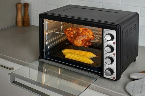 PIEKARNIK ELEKTRYCZNY MINI PIECYK PRZENOŚNY TERMOOBIEG 45L ROŻNO INOX na Arena.pl