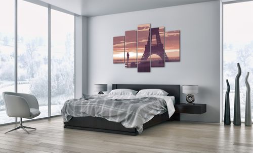 Obraz Na Płótnie - Wieża Eiffla Postać - 150X100 Cm - Ea150X100-4104 na Arena.pl