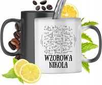 Kubek Magiczny Dla Nikoli Czarny Matowy Z Nadrukiem Ze Zdjęciem 330Ml