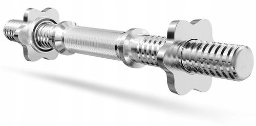 GRYF stalowy pełny odlew prosty 40cm 30mm chromowany hantle śrubowy zaciski na Arena.pl