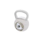 Fit Kolekcja - Zawieszka na łańcuszek srebrny KETTLEBELL SWAROVSKI Crystal 001