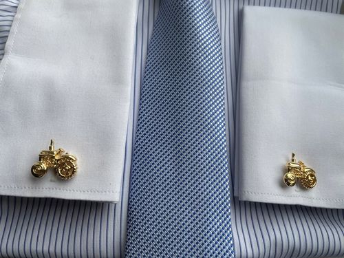 Spinki do mankietów EXC Traktor John Deere Green dla rolnika + prezent etui na Arena.pl