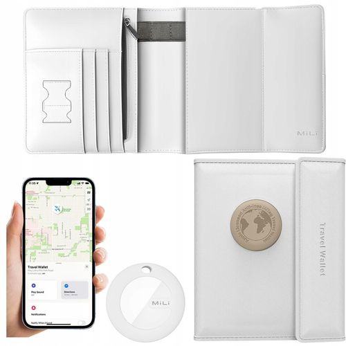 Lokalizator GPS MILI portfel podróżny z lokalizatorem MiTag APPLE IOS na Arena.pl